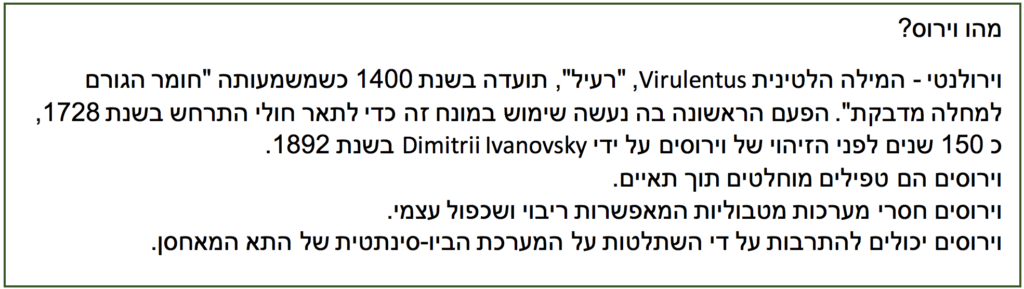 מהו וירוס?